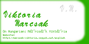 viktoria marcsak business card